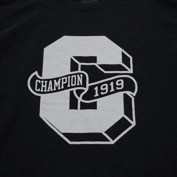 Champion 1919 Casual Graphic Short Sleeve T Shirt Adult Mens Size M Black - Picture 4 of 8